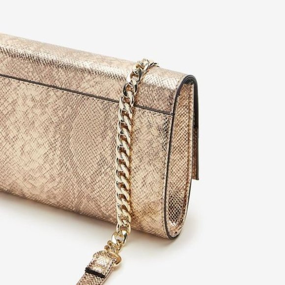Snakeskin Textured Crossbody Bag - Picture 3 of 3